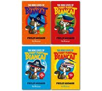 The Nine Lives of Furry Purry Beancat 4 Books Collection Set (The Pirate Captain's Cat, The Railway Cat, The Library Cat & The Witch's Cat)