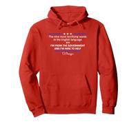 The Nine Most Terrifying Words in the English Language Pullover Hoodie