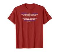 The Nine Most Terrifying Words in the English Language T-Shirt