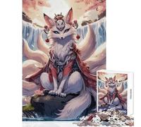 The Nine Tailed Kitsune 1000 Pieces Jigsaw Puzzles for Teenagers Boost Cognitive Clarity And Sharpness Mindful Calm Play Enjoyment (38x52cm)