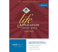 The Niv Life Application Large Print Study Bible Black