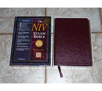 The Niv Study Bible/Burgundy Bonded Leather: The Niv Study Bible/10th Anniversary Edition/Burgundy Bonded Leather/Intro./Plain