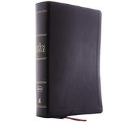 The NKJV Open Bible Leathersoft Black Red Letter Comfort Print by Thomas Nelson
