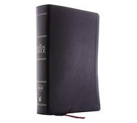 The NKJV, Open Bible, Black Leathersoft, Red Letter, Comfort Print (Thumb Indexed): Complete Reference System