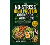The No-Stress High Protein Cookbook for Weight Loss: 40 Easy Low-Carb Recipes, a 30-Day Meal Plan, Weekly Shopping Lists & Budget-Friendly Meals