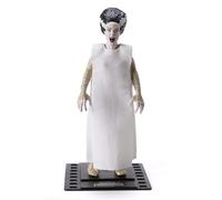 The Noble Collection BendyFigs Bride Of Frankenstein Officially Licensed 19cm Bendable Toy Posable Collectable Doll Figures With Stand - For Kids & Adults,White