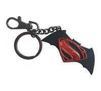 The Noble Collection DC Batman V Superman Logo Key Chain - 2in (5cm) Metal Keychain - Officially Licensed Film Set Movie Props Gifts