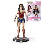 The Noble Collection DC Bendyfigs Wonder Woman - Officially Licensed 7.5in (19cm) DC Bendable Toy Posable Collectable Doll Figure With Stand - Gifts For Kids & Adults