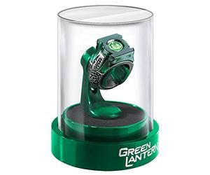 The Noble Collection DC Green Lantern Prop Ring & Display - Die Cast Metal Ring with 4in (10cm) Display Case - Officially Licensed Film Set Movie Props Gifts Jewellery