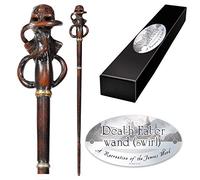 The Noble Collection - Death Eater Swirl Character Wand - 14in (35cm) Wizarding World Wand With Name Tag - Harry Potter Film Set Movie Props Wands