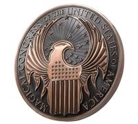 The Noble Collection Fantastic Beasts MACUSA Emblem Wall Art - 9.5in (24cm) Roun