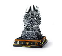 The Noble Collection Game Of Thrones Iron Throne Bookend - 7.5in (28cm) Hand Painted Bookend Stand - Game Of Thrones TV Show Props Replicas Gifts, Silver, One Size, NN0071