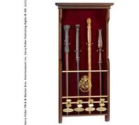 The Noble Collection Harry Potter 4 Wand Display - Wooden Display Case for 4 Wan