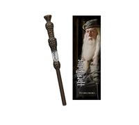 The Noble Collection Harry Potter Albus Dumbledore Wand Pen and Bookmark - 9in (23cm) Stationery Pack - Officially Licensed Film Set Movie Props Wand Gifts