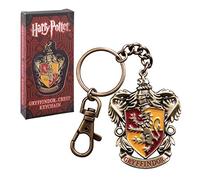 The Noble Collection Harry Potter Gryffindor Crest Keychain - 2in (4.5cm) Hand-enamelled Gryffindor House Keychain - Harry Potter Film Set Movie Props Gifts Merchandise NN7673 Black S