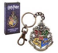 The Noble Collection Harry Potter Hogwarts Crest Keychain - 2in (4.5cm) Hand-enamelled Hogwarts School Keychain - Harry Potter Film Set Movie Props Gifts Merchandise, Multi, M