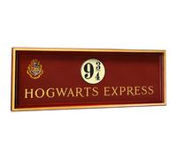 The Noble Collection Harry Potter Platform 9 3/4 Sign - 23in (58cm) Wooden Hogwarts Express Plaque - Officially Licensed Film Set Movie Props Gifts