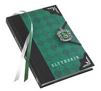The Noble Collection Harry Potter Slytherin Journal - 9.75in (25cm) Hardbound Lined with Gilded Edges and Die Cast Enameled Crest - Officially Licensed Film Set Movie Props Gifts