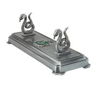 The Noble Collection Harry Potter Slytherin Wand Stand - 8in (20cm) Silver-Colou