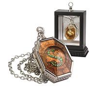 The Noble Collection Harry Potter The Horcrux Locket - 1.8in (4.5cm) Locket on Chain with Wooden Display Case - Officially Licensed Film Movie Props Gifts Jewellery