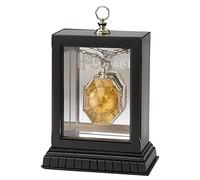The Noble Collection Harry Potter The Locket from the Cave - Locket on Chain with Wooden Display Case - Officially Licensed Film Movie Props