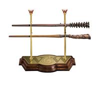 The Noble Collection Harry Potter Weasley Wand Collection With Display Stand - 17in (43cm) Resin Fred & George Weasley Wands - Officially Licensed Film Set Movie Props Gifts