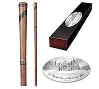 The Noble Collection - Lavender Brown Character Wand - 15in (38cm) Wizarding World Wand With Name Tag - Harry Potter Film Set Movie Props Wands, NOB8252