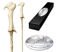 The Noble Collection - Lord Voldemort Character Wand - 14.7in (37.5cm) Harry Potter Wand With Metal Name Tag - Harry Potter Film Set Movie Props Wands