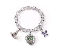 The Noble Collection Lumos Slytherin Charm Bracelet