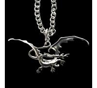 The Noble Collection The Hobbit Smaug Costume Pendant - Metal Dragon Necklace on 18in Chain - Officially Licensed Film Movie Gifts