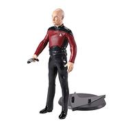 The Noble Collection Star Trek Bendyfigs Picard - 7.5in (19cm) Noble Toys Bendable Figure Posable Collectible Doll Figures With Stand