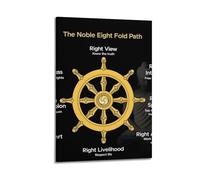 The Noble Eight Fold Path Art Canvas Poster Bedroom Living Room Decoration Painting Frame-style 12x18inch(30x45cm)