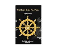 The Noble Eight Fold Path Art Canvas Poster Bedroom Living Room Decoration Painting Unframe-style 16x24inch(40x60cm)