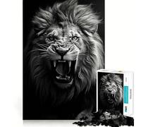 The Noble Lion Jigsaw Puzzles for Teenagers 1000 Brain Workout Toy Simple Fun Image Assembly Cherished Gift (50x75cm)