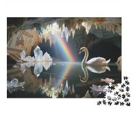 The Noble Swan 1000 Piece Adult Jigsaw Puzzles Festive Gifts Family Challenging Educational Games Home Decoration for Adults Gifts Ideas 1000pcs (75x50cm)