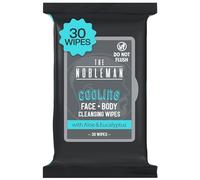 The Nobleman Men's Cooling Face + Body Cleansing Wipes, Eucalyptus - 30 Count