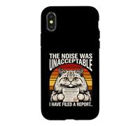 The Noise Was Unacceptable Funny Cat Owner Case for iPhone X/XS