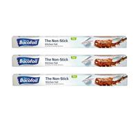 The Non-Stick Kitchen Foil Extra Large Width 45cm x 5m Pack of 3 Rolls | Unique Non-Stick Surface | High Quality Tear-Resistant and Easy to Cut | Total 15m of Foil