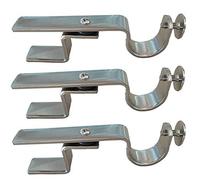 The NoNo Bracket Company Inside Mounted Blinds Curtain Rod Bracket Attachment Nickel