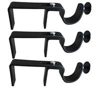 The NoNo Bracket Company Outside Mounted Blinds Curtain Rod Bracket Attachment Black