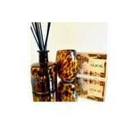 The Noor Company Natural Wax 55 Hour Leopard Print Candle - Assorted Candle - One Size, Mandarin & Tonka Bean