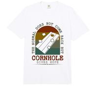 The Normal Does not Come Back but Cornhole Gives Hope Comfort Colors Adult Heavyweight T-Shirt