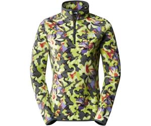 The North Face 100 Glacier Sweatshirt Astro Lime Ai Blossoms Print M