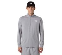 The North Face 24/7 1/4 Zip Long-Sleeve T-Shirt: Pale Grey: M Size: M,