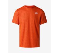 The North Face 24/7 Pentadome Embossed Short Sleeve T-Shirt Bright Orange - M