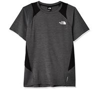 The North Face Ao Glacier Shirt Asphalt Grey White Heather-TNF Black M