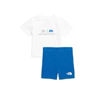 The North Face Babies Cotton Summer Set, Tnf White/Hero Blue, 18 Months
