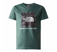 The North Face Boys Redbox Short Sleeve T-Shirt: Dark Sage/Asphalt: XX
