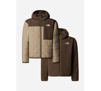 The North Face Boys Reversible Shasta Hooded Jacket in Beige - Beige - L (12 Yrs)
