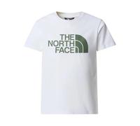 The North Face Boy's S/S Easy T-Shirt, TNF White/Duck Green, 14/16 Years
